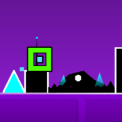 Geometry Dash SubZero neon ice level gameplay
